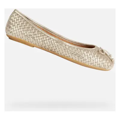 Gold women's ballet flats Geox Palmaria - Women's