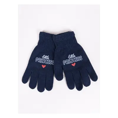 Yoclub Kids's Gloves RED-0119G-AA5A-001 Navy Blue