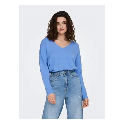 Blue Women's Lightweight Loose Sweater ONLY Rica - Ladies