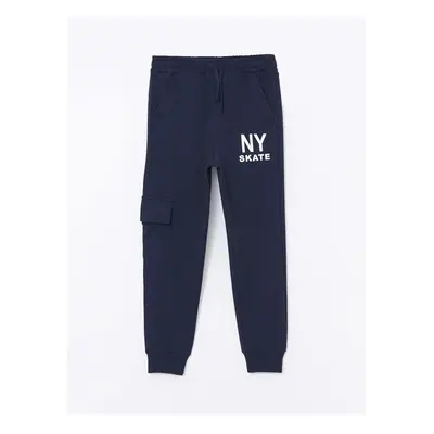 LC Waikiki LCW ECO Dark Navy Blue Elastic Waist Boy Jogger Sweatpants