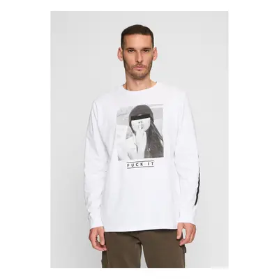 Men's long-sleeved T-shirt Fuck It white