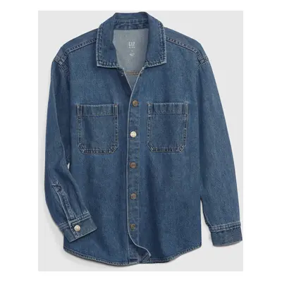 GAP Kids Denim Shirt Oversized - Boys