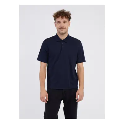 Dark blue mens polo shirt Jack & Jones Blamatt - Men