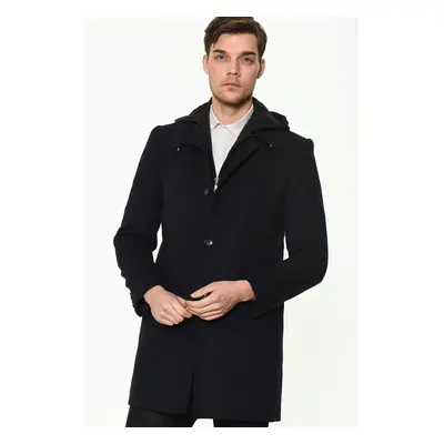 PLT8366 DEWBERRY MEN'S COAT-NAVY BLUE