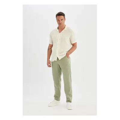 DEFACTO Relax Fit Straight Leg Cotton Trousers