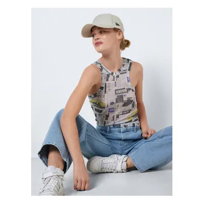 Light grey Womens Patterned Top Noisy May Wilma - Women