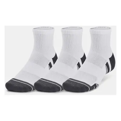 Under Armour Socks UA Performance Tech 3pk Qtr-WHT - unisex