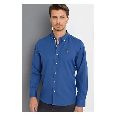 G674 DEWBERRY MEN'S SHIRT-INDIGO