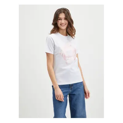 White Women's T-Shirt Converse - Women