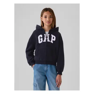 GAP Children's fleece oversized sweatshirt with logo - Girls