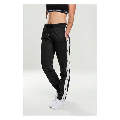 Women's sweatpants with buttons blk/wht/blk