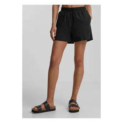 Women's Seersucker Shorts - Black