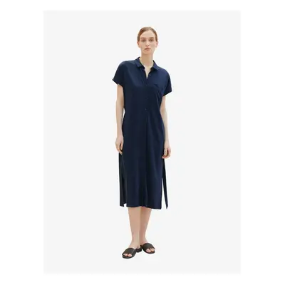 Dark blue Ladies Shirt Midishdresses Tom Tailor - Women