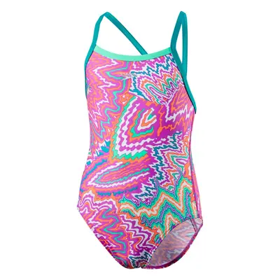 Speedo Orbit Groove Allover Thinstrap Crossback Swimsuit