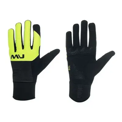 Men's cycling gloves NorthWave Fast Gel Glove Black/Yellow Fluo