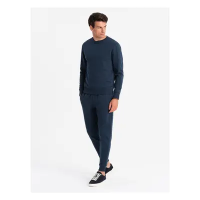 Ombre BASIC men's cotton sweatshirt set unbuttoned sweatshirt + joggers