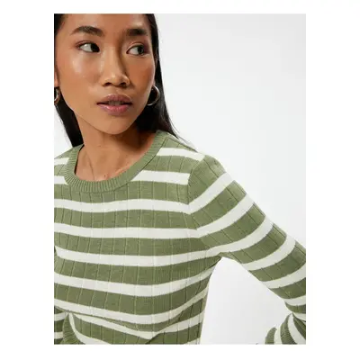 Koton Knitwear Sweater Long Sleeve Round Neck