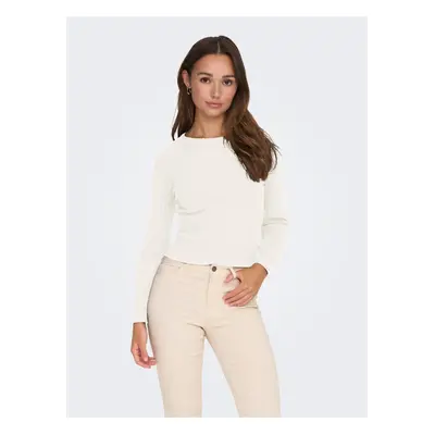 White Women's Ribbed Sweater JDY Prime - Women