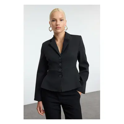 Trendyol Black Fitted Blazer Jacket