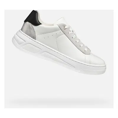 White women's sneakers Geox Ljuba - Women's