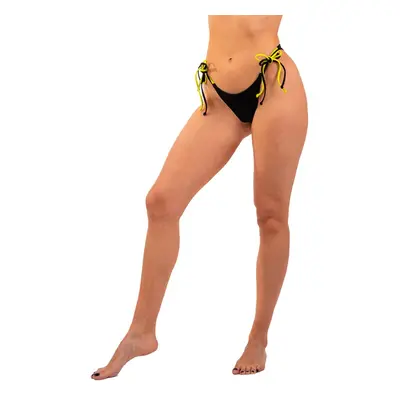 Nebbia Double Side-Tie Bikini Bottom Neon Black Women's Swimsuit