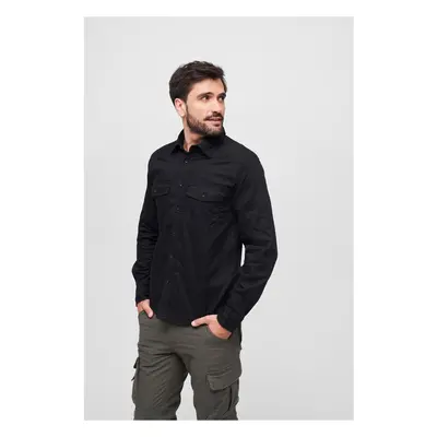 Flanellshirt black