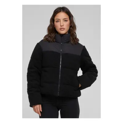 Women's short jacket Sherpa Mix black/black