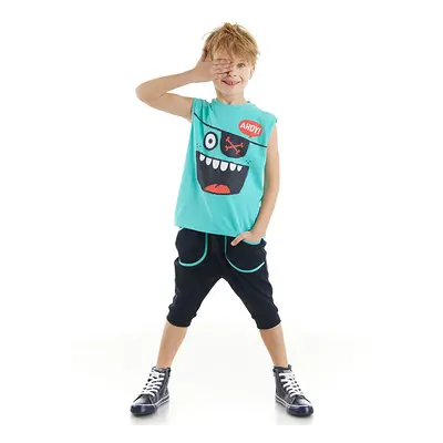 Denokids Ahoy Boys T-shirt Capri Shorts Set