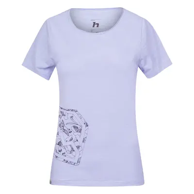 Women's cotton T-shirt Hannah ZOEY II purple heather