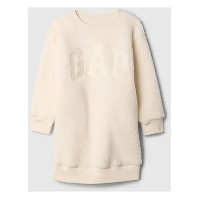 GAP Baby sherpa sweatshirt dress with logo - Girls