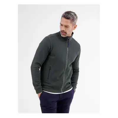 Dark green men's zippered sweatshirt LERROS - Men