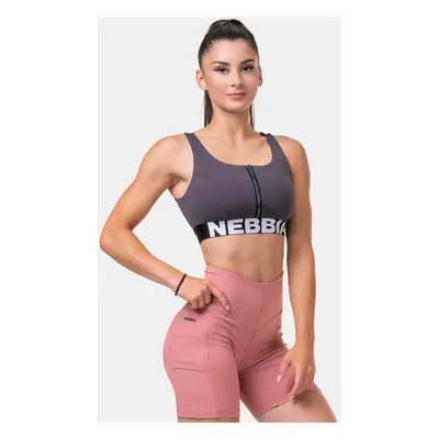 NEBBIA Smart Zip sports bra