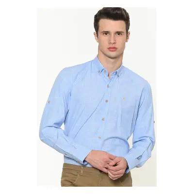 G682 DEWBERRY MEN'S SHIRT-LIGHT BLUE