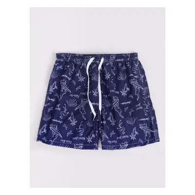 Yoclub Kids's Swimsuits Boys' Beach Shorts P2 Navy Blue