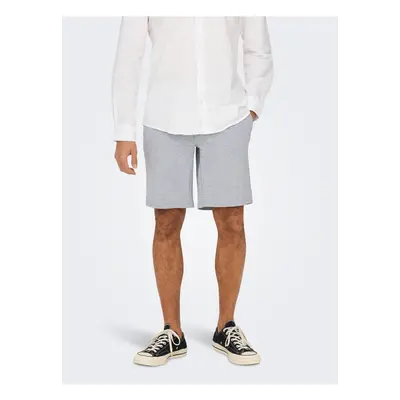 Light grey men's brindle shorts ONLY & SONS Mark - Men