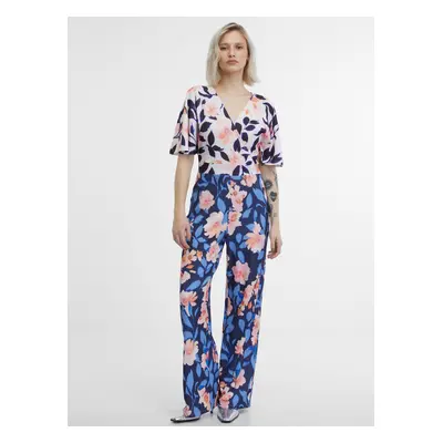 Orsay Women's Navy Blue Floral Jumpsuit - Women's