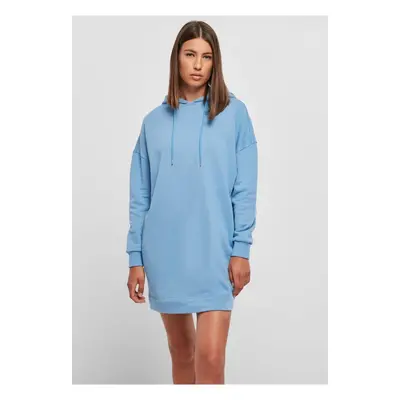 Women's Organic Oversized Terry Dress with Hood Horizon Blue