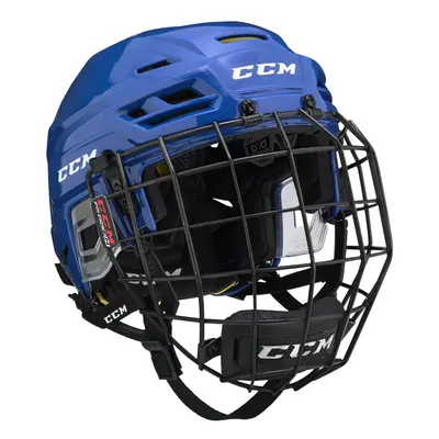 CCM Tacks Combo Senior Ice Hockey Helmet, Blue