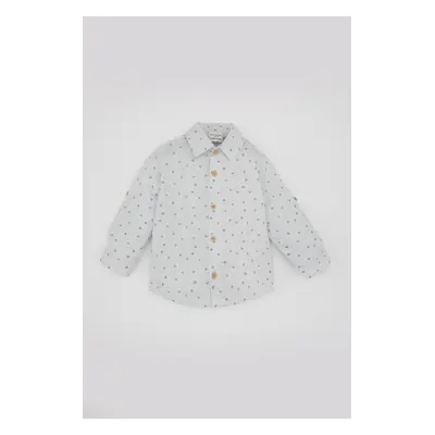 DEFACTO Baby Boy Voile Long Sleeve Patterned Shirt