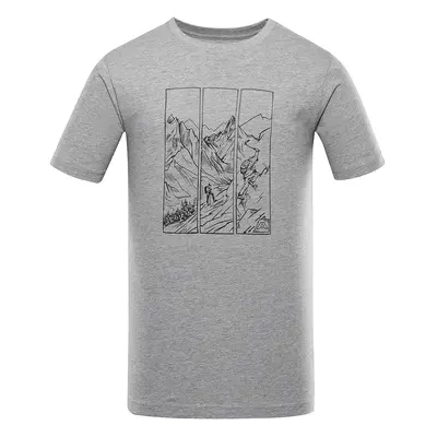 Men's functional T-shirt with cool-dry treatment ALPINE PRO GREM gray variant pb