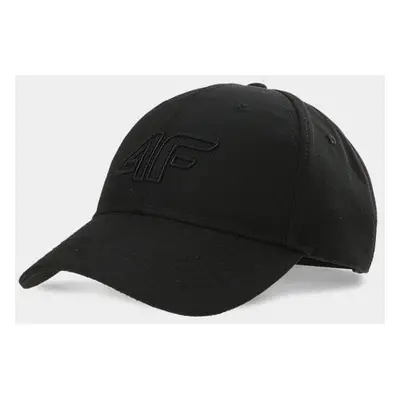 Karimával ellátott sapka 4F STRAPBACK Unisex fekete 4FWAW24