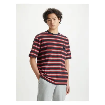 Levi&#39;s Black Mens Striped T-Shirt Levi&#39;s® Stay Loose Graphic PKT T Stri - Men