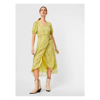 Green floral wrap maxi dress AWARE by VERO MODA Ofelia - Women's