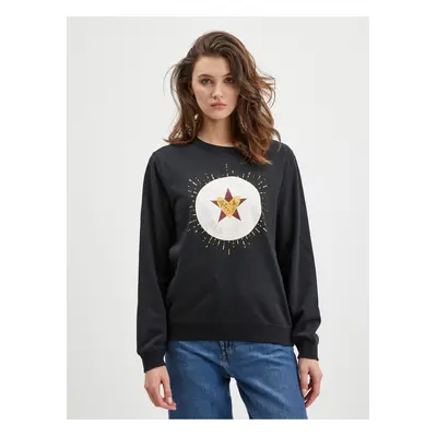 Black Women's Sweatshirt Converse - Women