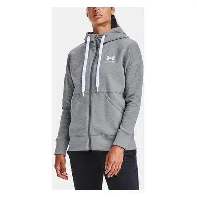 Under Armour Sweatshirt Rival Fleece FZ Hoodie-GRY - Women's