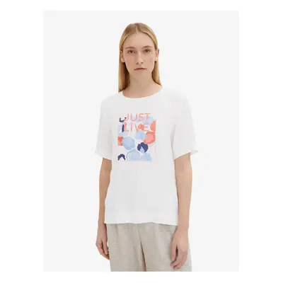 White Women T-Shirt Tom Tailor - Women