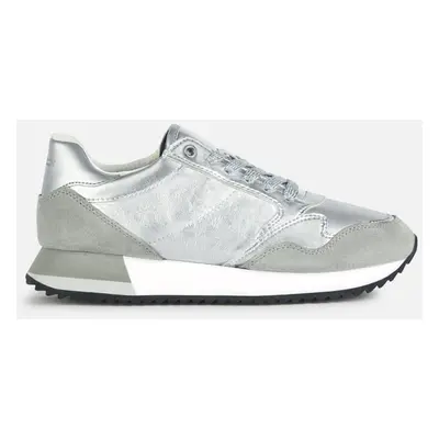 Silver women's sneakers Geox Doralea - Women's