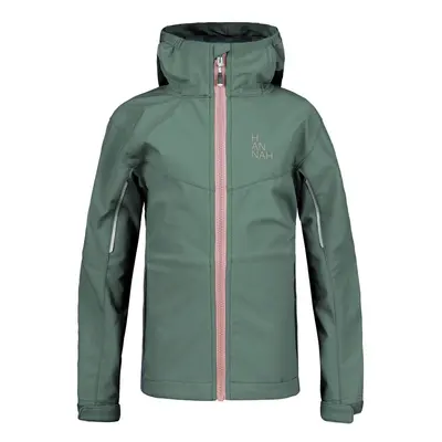 Girls' softshell jacket Hannah CAPRA JR dark forest/india ink