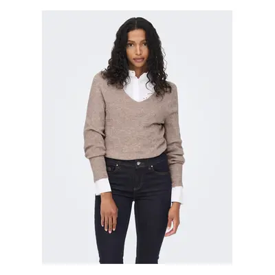 Beige women's sweater ONLY Atia - Women