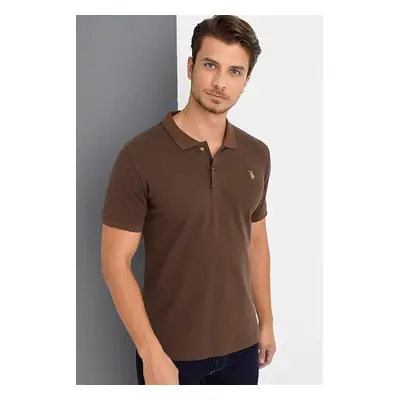 T8561 DEWBERRY MEN'S TSHIRT-COFFEE